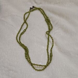 Chic Olive Beaded Necklace